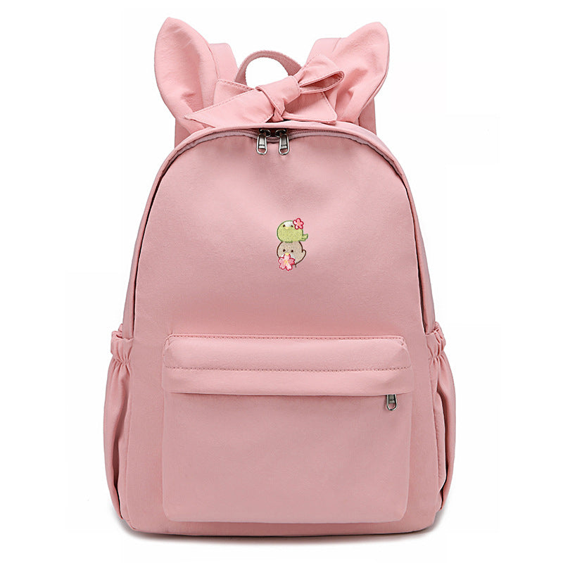 Bunny Ears Backpack with Sakura | Cherry Blossom Embroidery - Cherry Bomb