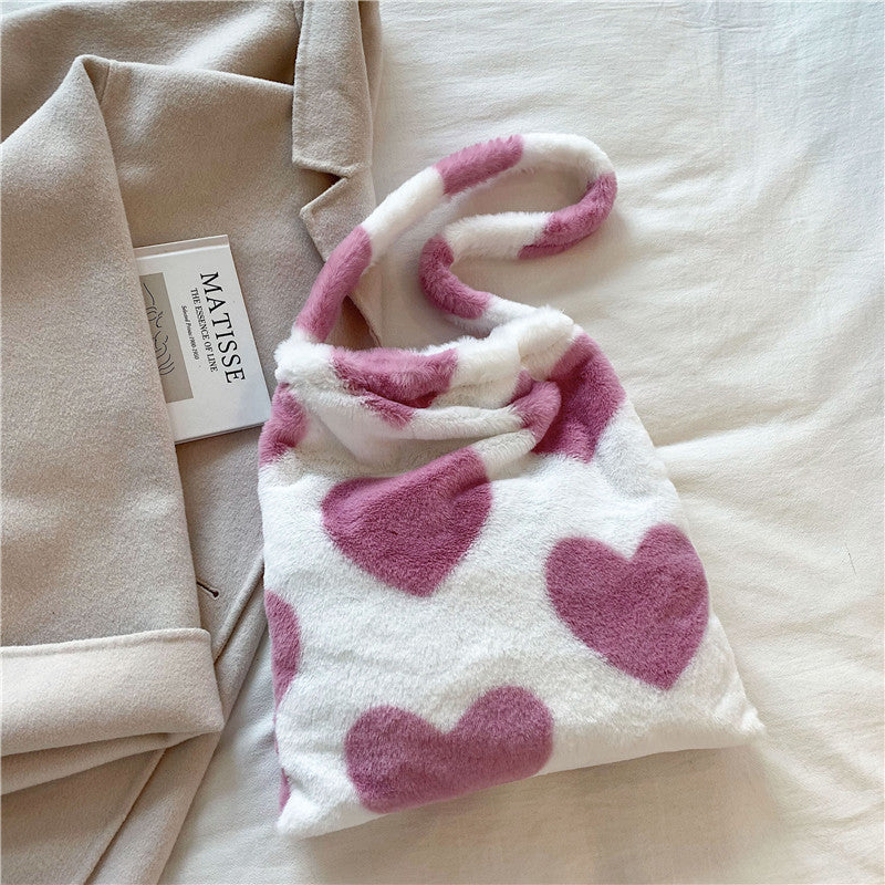 Plush Love Shoulder Bags - Cherry Bomb