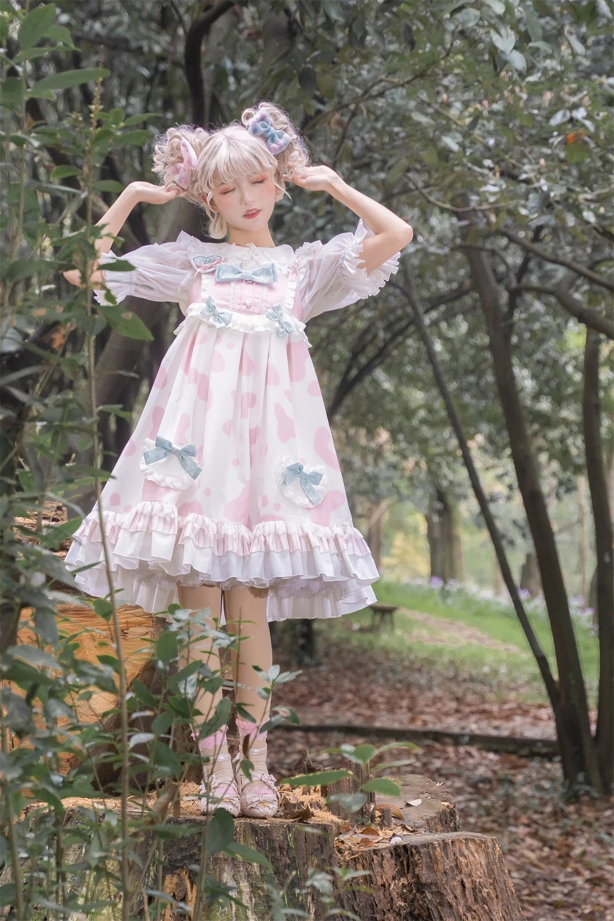 Milk Pudding Lolita Dress Set