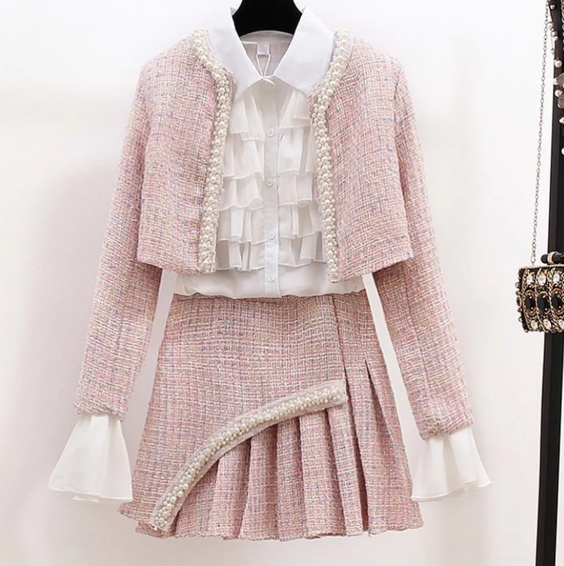 Princess Tweed Suit - Cherry Bomb