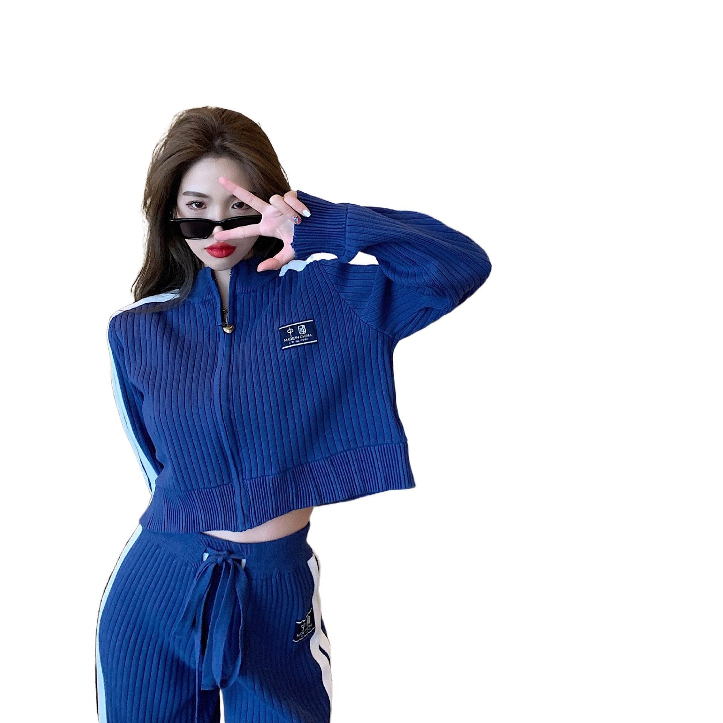 Loose Casual Sweater Set - Cherry Bomb