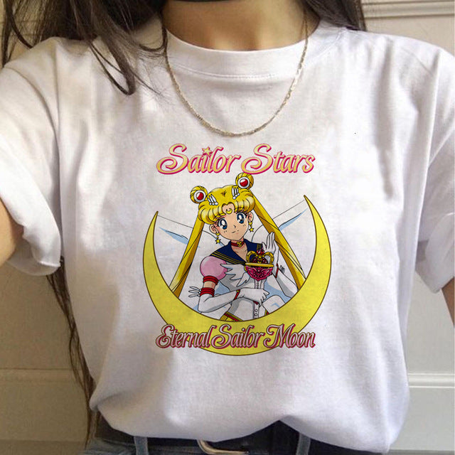 Sailor Moon Graphic Cartoon T-shirt