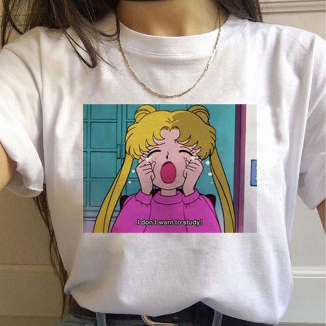 Sailor Moon Graphic Cartoon T-shirt