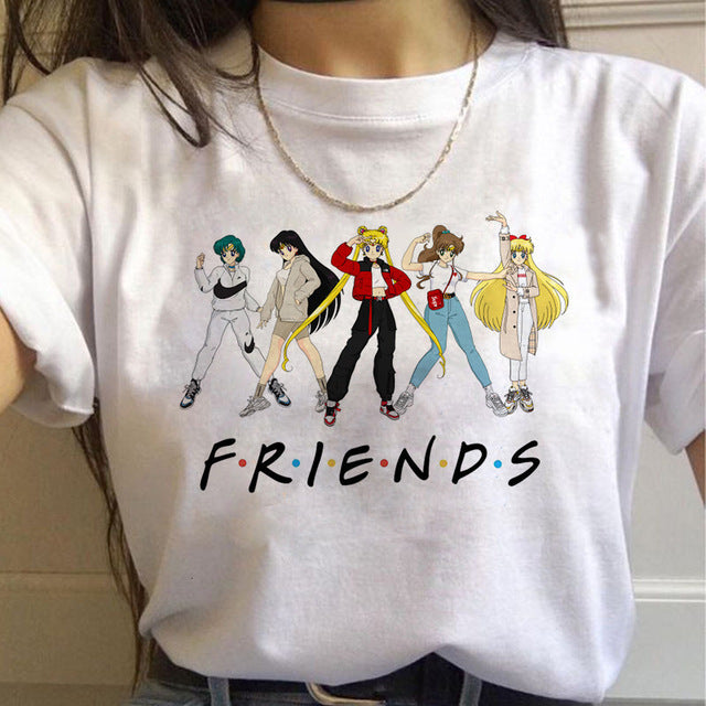 Sailor Moon Graphic Cartoon T-shirt
