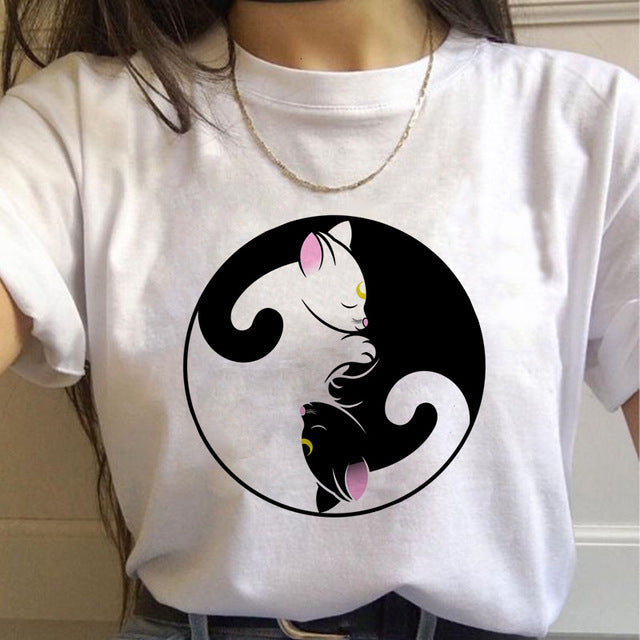 Sailor Moon Graphic Cartoon T-shirt