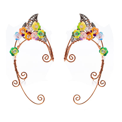 Magical Floral Elf Ear Clip