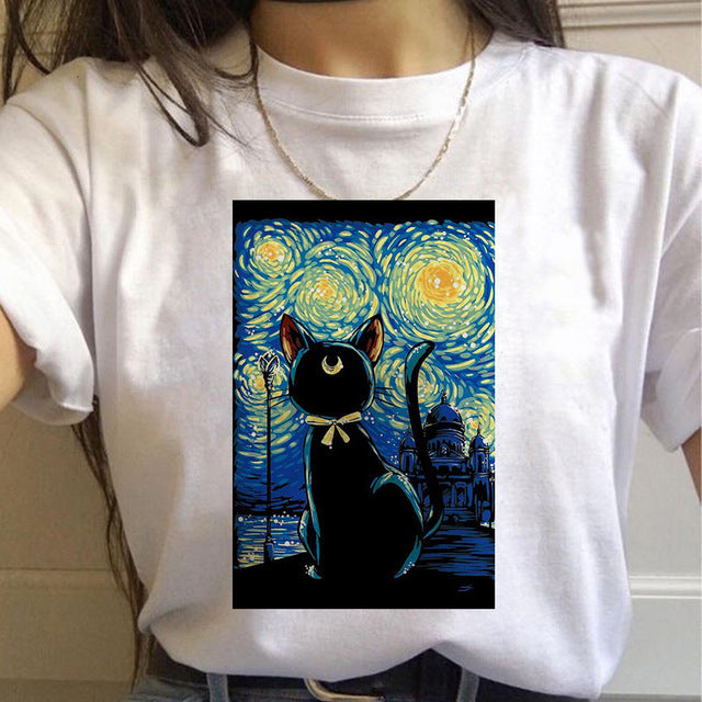 Sailor Moon Graphic Cartoon T-shirt