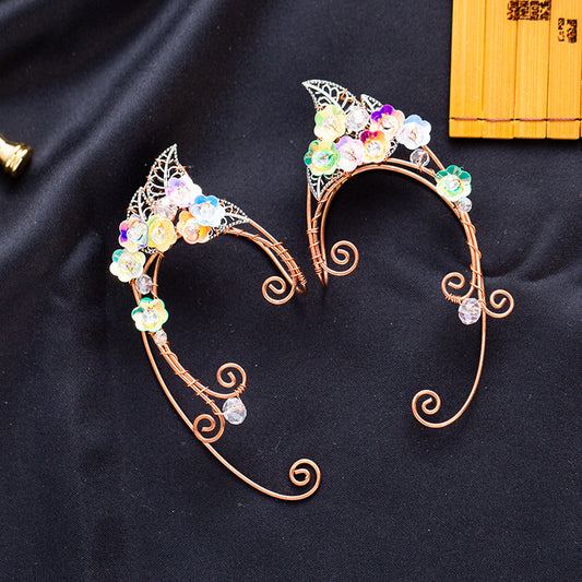Magical Floral Elf Ear Clip