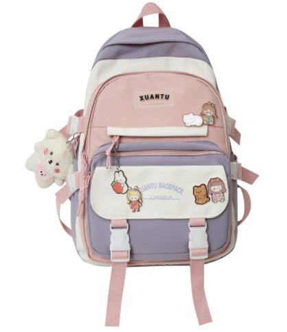 Stylish Fashion All-match Backpack - Cherry Bomb