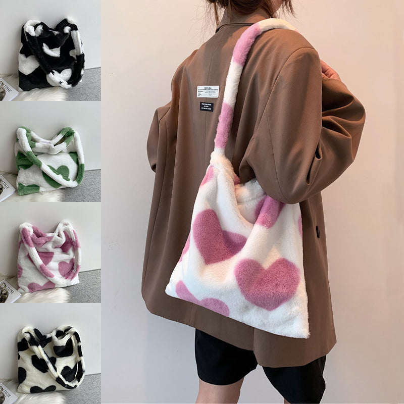 Plush Love Shoulder Bags - Cherry Bomb