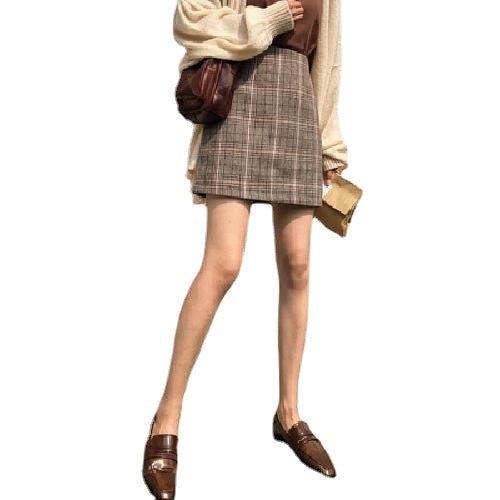 Dark Academia Plaid Skirt - Cherry Bomb