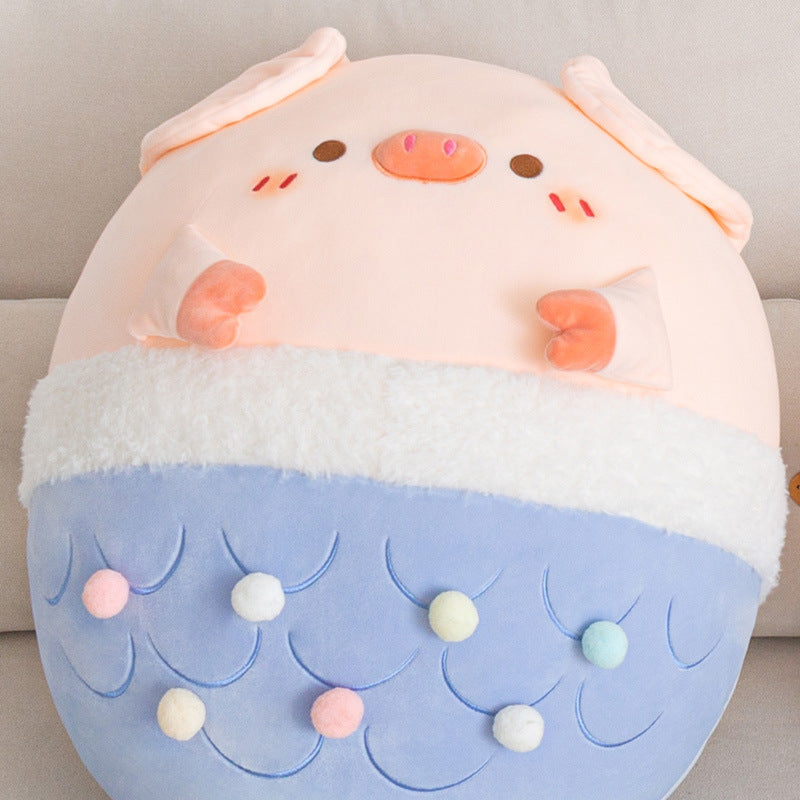 Mermaid Piggy Plush - Cherry Bomb