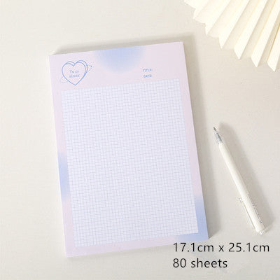 Kawaii Grid Memo Note Pads - Cherry Bomb