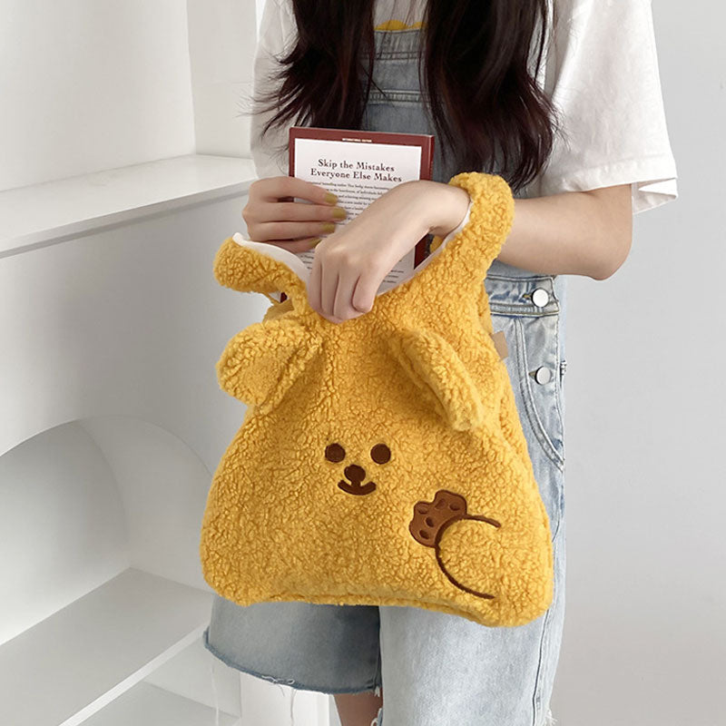 Fluffy Cute Bear Handbag - Cherry Bomb