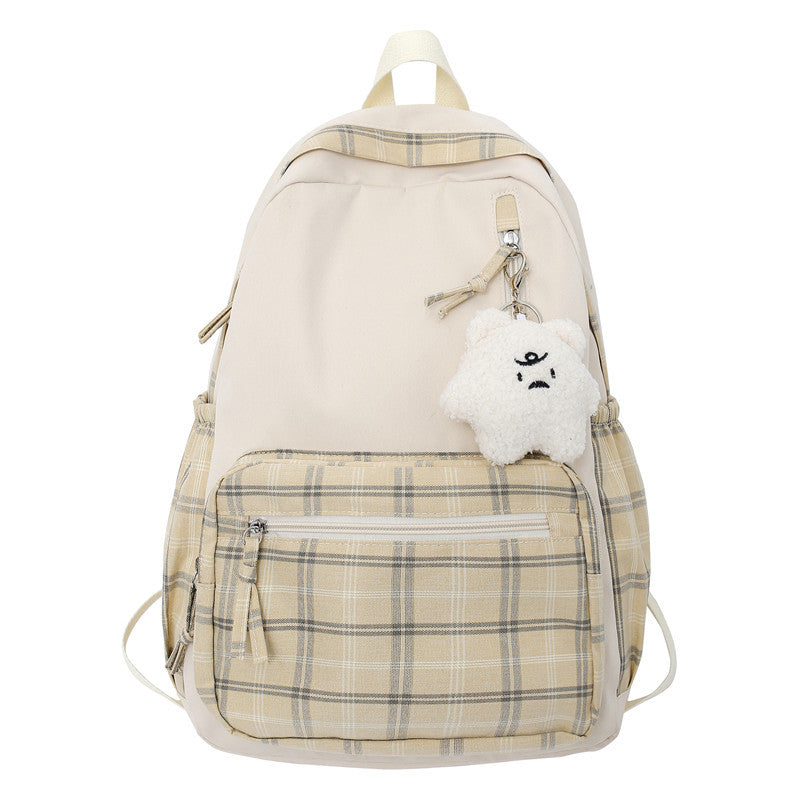 Casual Backpack with Pendant - Cherry Bomb