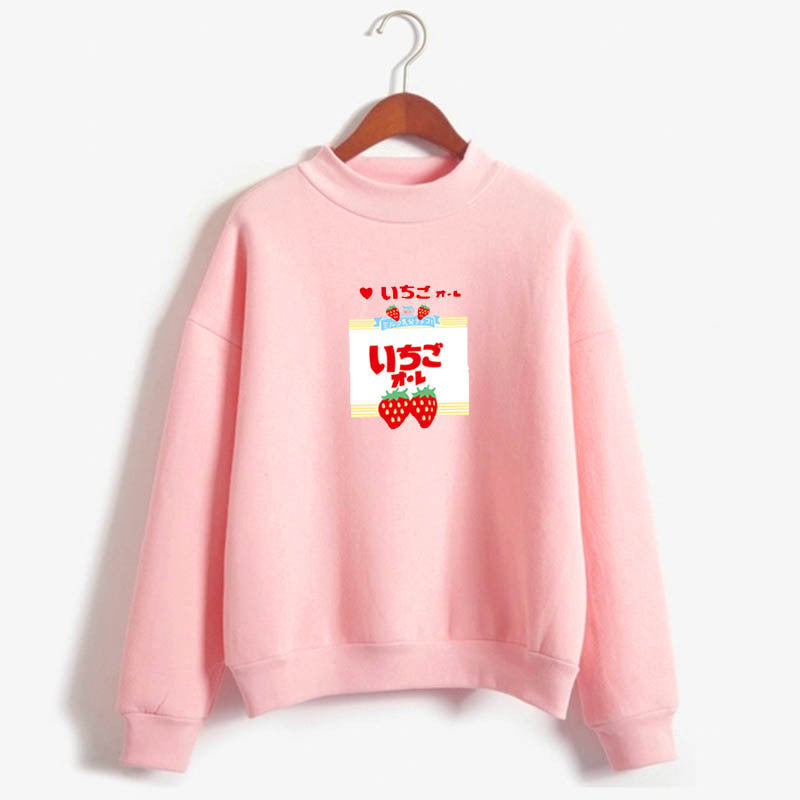 Strawberry Kawaii Long Sleeve Sweatshirt - Cherry Bomb