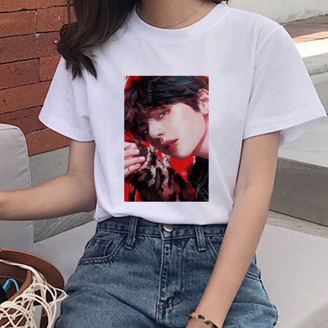 BTS Fan Abstract Design T-shirt