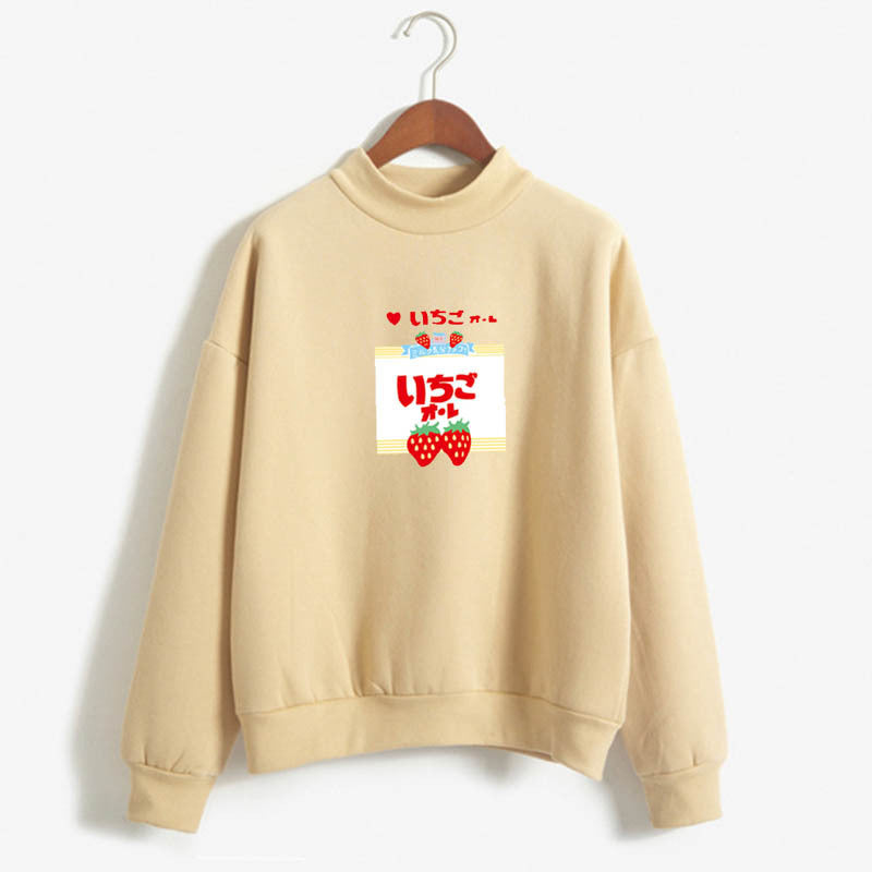 Strawberry Kawaii Long Sleeve Sweatshirt - Cherry Bomb