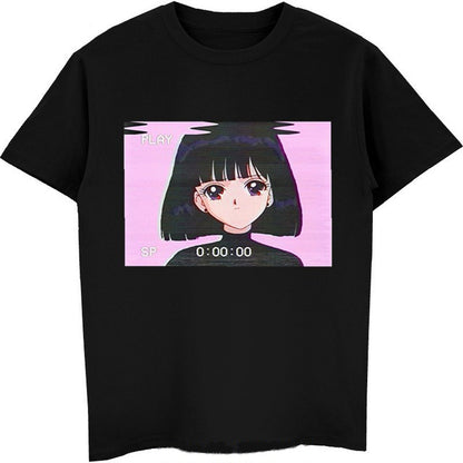 Sailor Saturn | Sailor Moon Retro Vaporwave T-shirt - Cherry Bomb