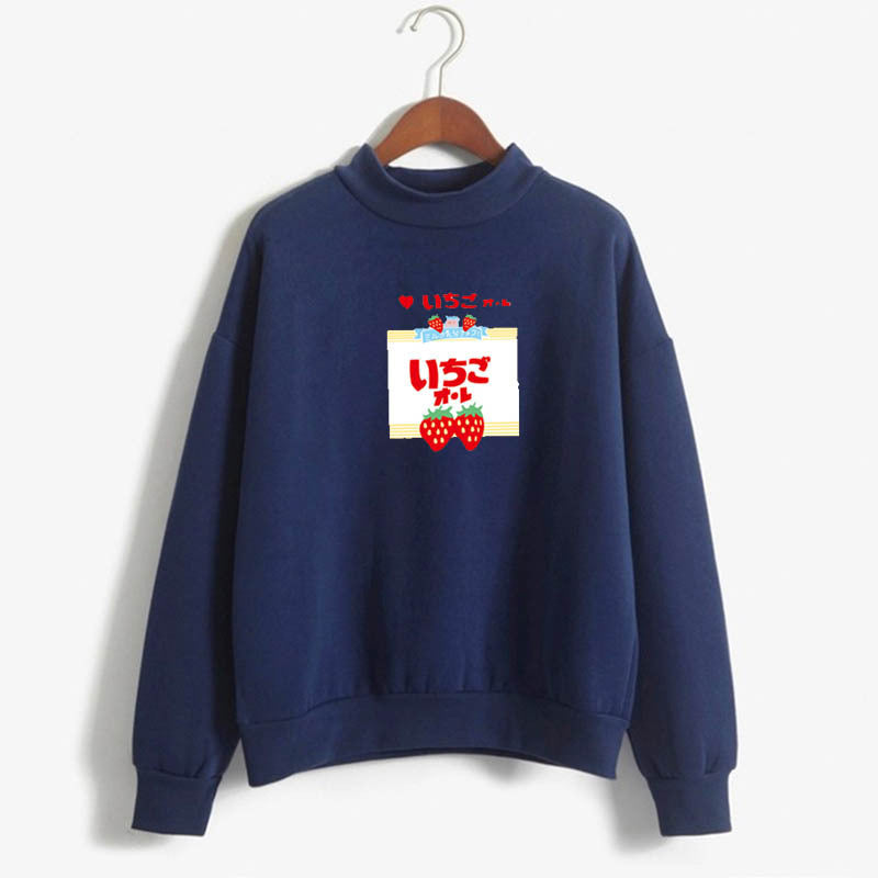 Strawberry Kawaii Long Sleeve Sweatshirt - Cherry Bomb