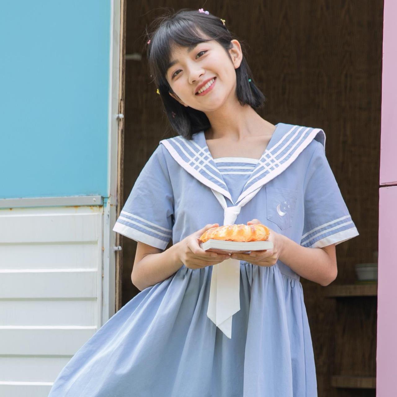 Astro Japanese Style Sailor Dress - Cherry Bomb