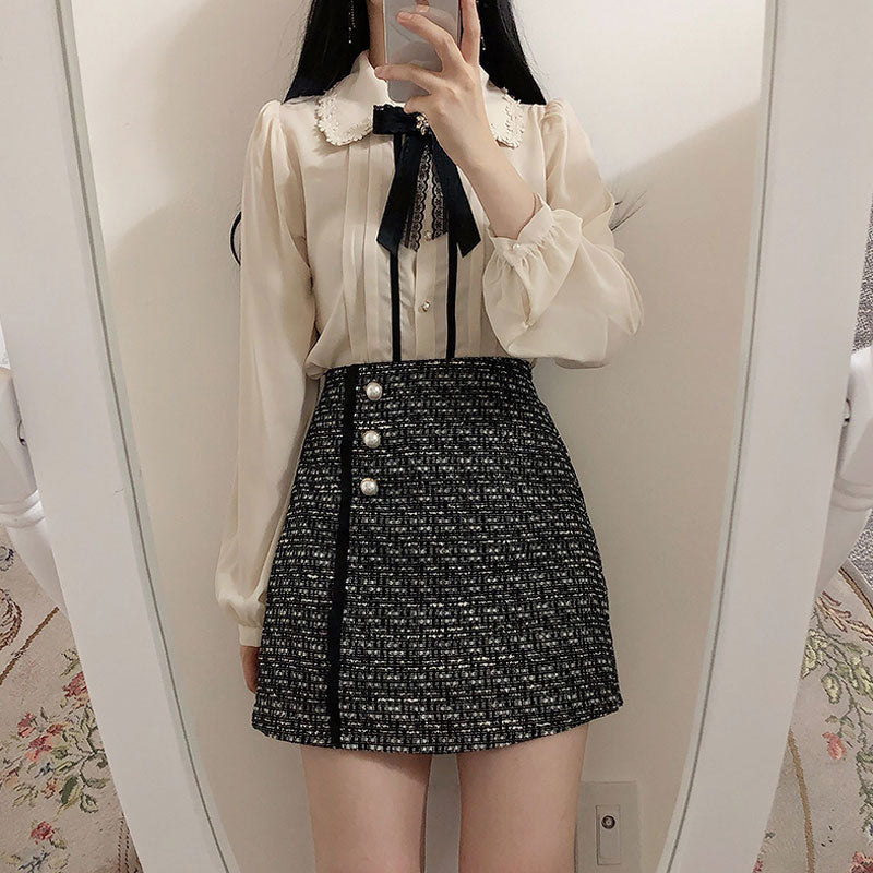 Chiffon Vintage Blouse - Cherry Bomb