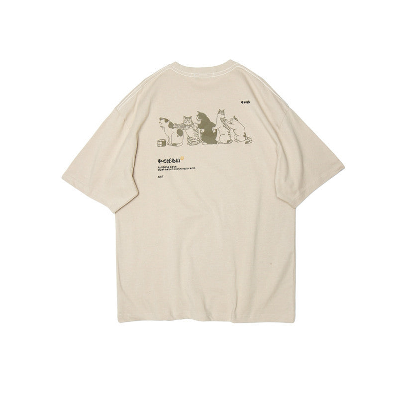 Japanese Cartoon Print T-shirt - Cherry Bomb