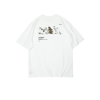 Japanese Cartoon Print T-shirt - Cherry Bomb