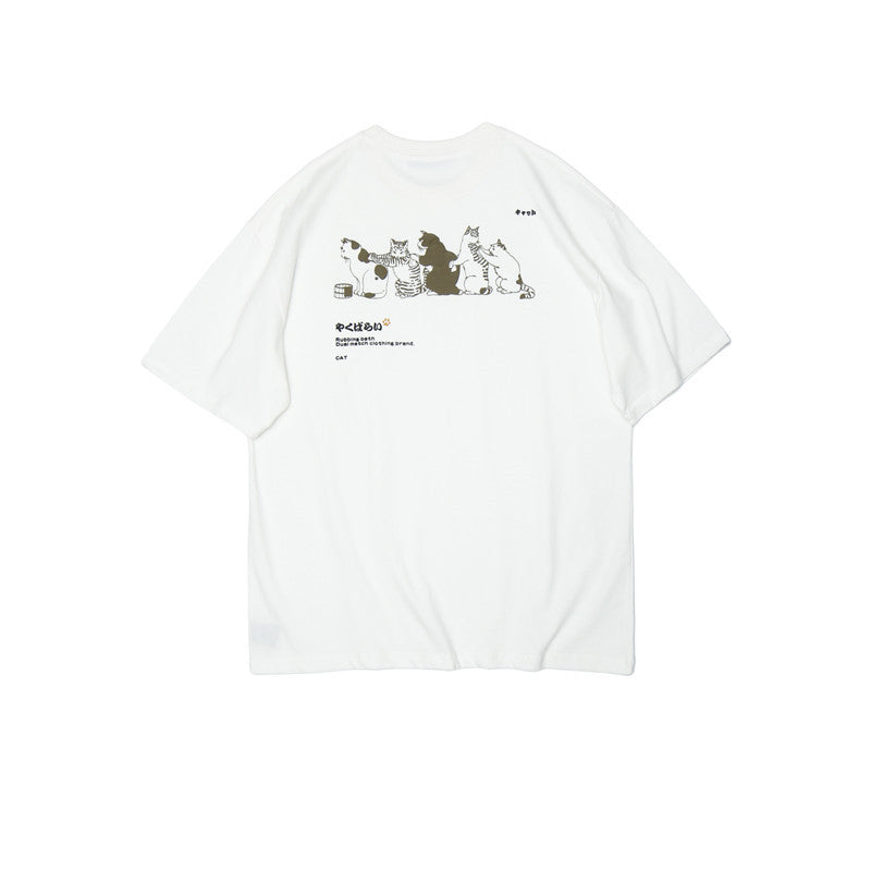 Japanese Cartoon Print T-shirt - Cherry Bomb