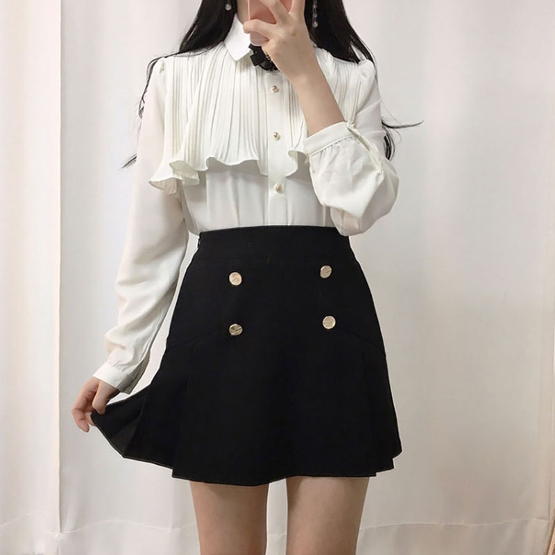 Chiffon Vintage Blouse - Cherry Bomb