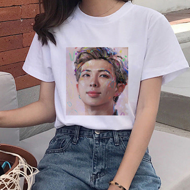 BTS Fan Abstract Design T-shirt