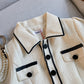 Chic Style Short Sleeve Blazer Set - Cherry Bomb