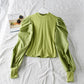 Bubble Sleeve Shirt - Cherry Bomb