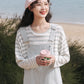Loose Denim Overall Dress Two-piece - Cherry Bomb
