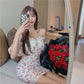 Floral Off The Shoulder Dress - Cherry Bomb