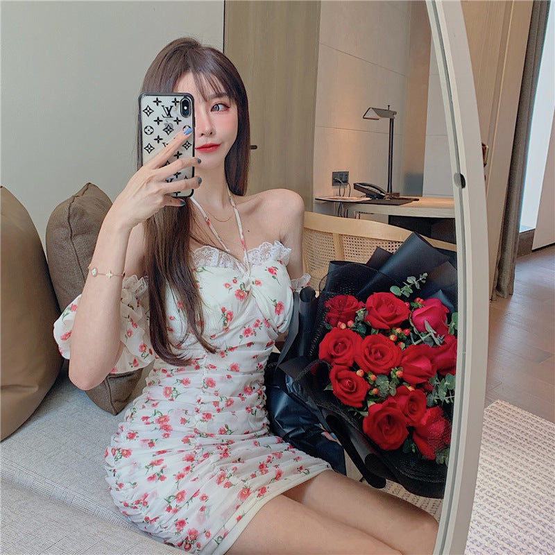 Floral Off The Shoulder Dress - Cherry Bomb