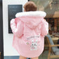 Kawaii Fluffy Bunny Parka Coat - Cherry Bomb