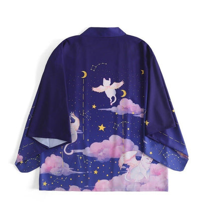 Astro Cat Angel Kimono