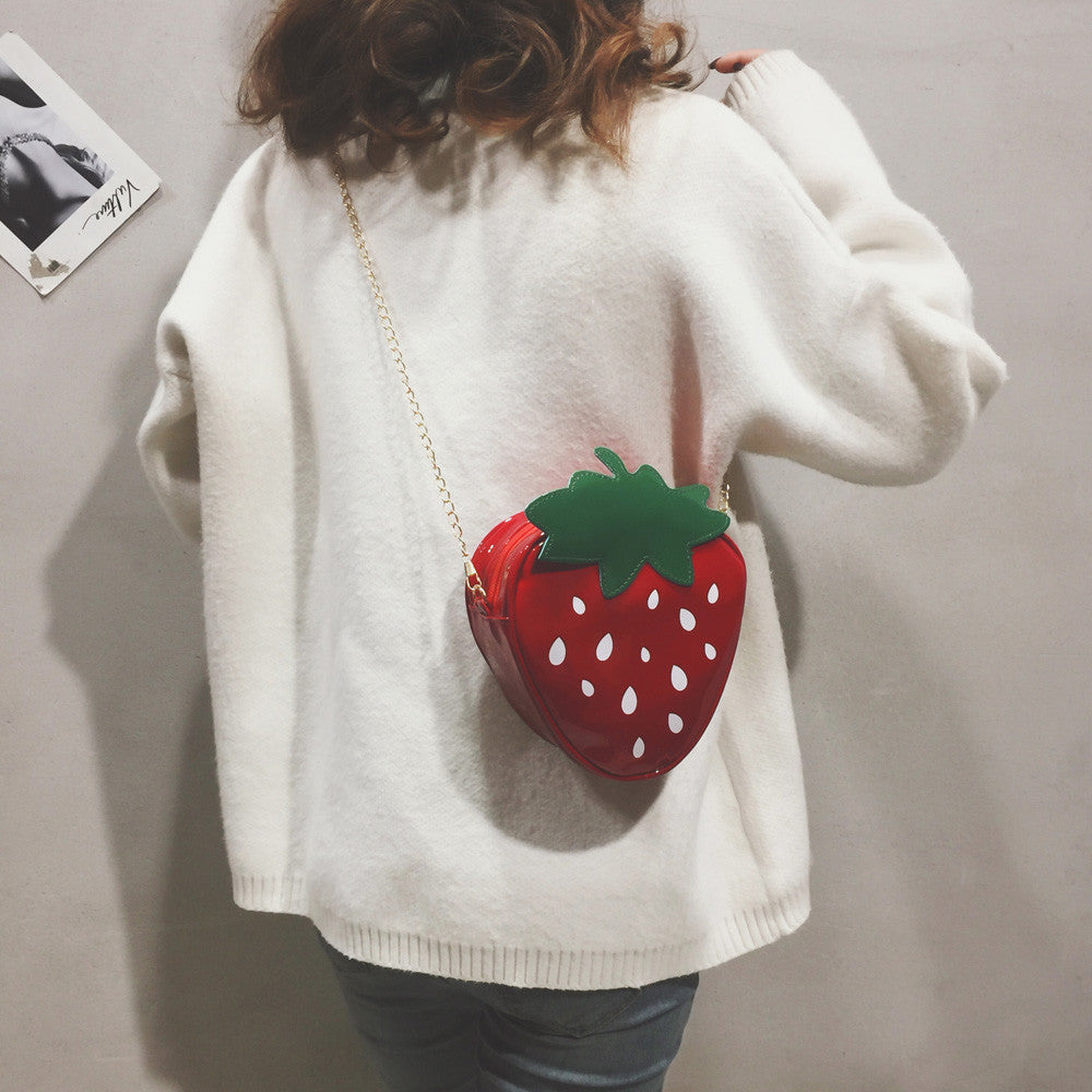 Strawberry Crossbody Shoulder Bag - Cherry Bomb