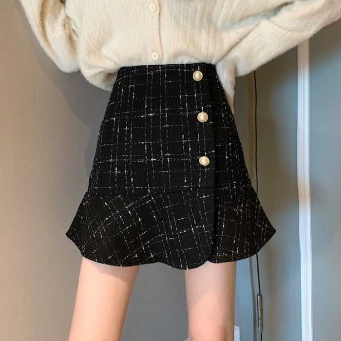 Tweed Chic Mini Skirt