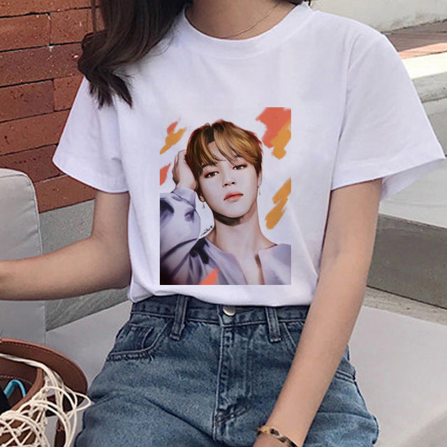 BTS Fan Abstract Design T-shirt