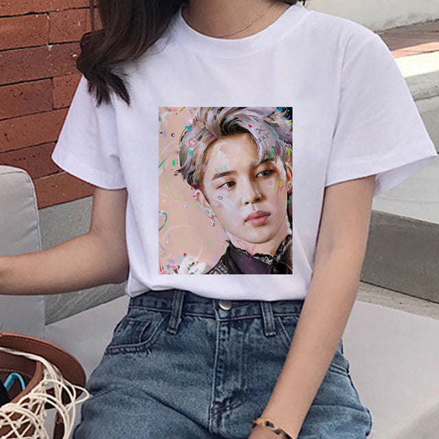 BTS Fan Abstract Design T-shirt