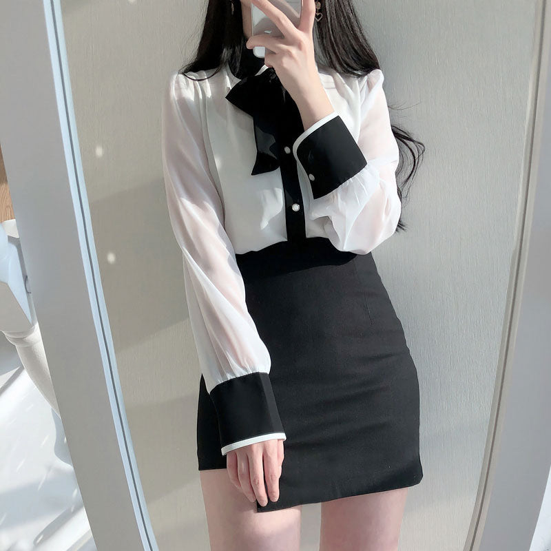 Chiffon Vintage Blouse - Cherry Bomb