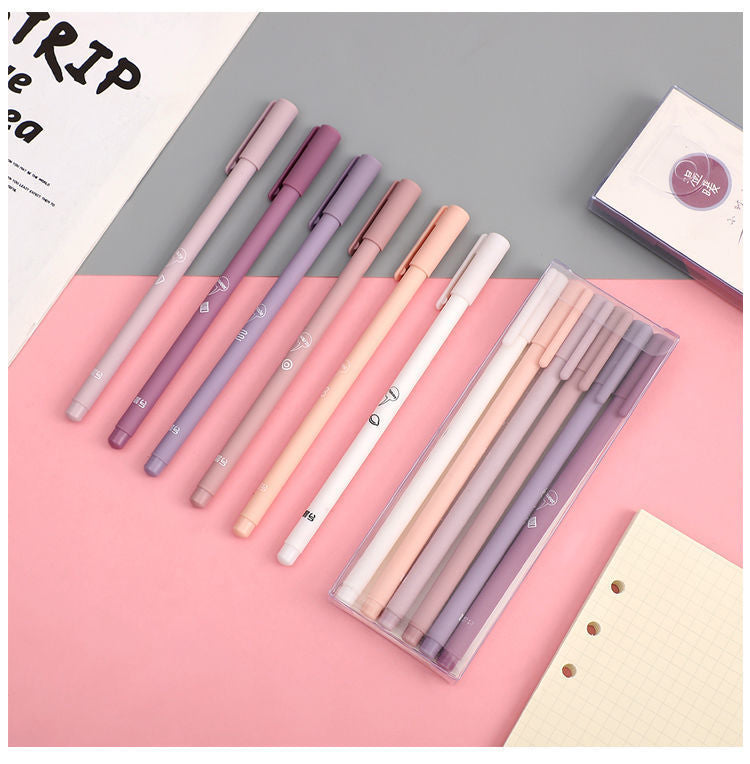 Pastel Gradient Pens | Black ink - Cherry Bomb