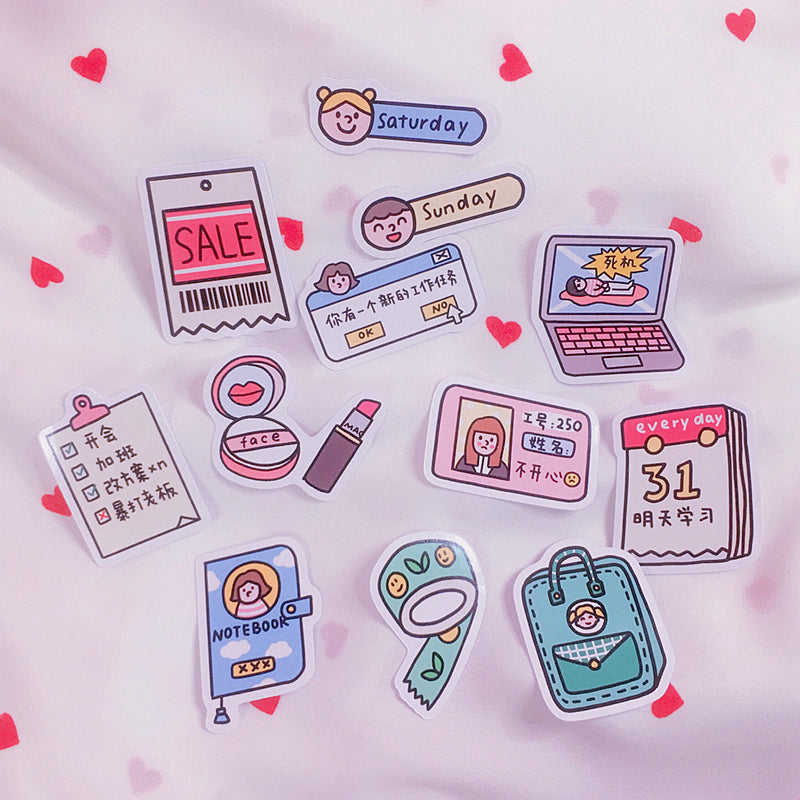 Kawaii Decorative Stickers - Cherry Bomb