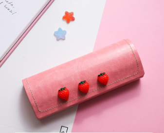 Strawberry girl frame glasses case - Cherry Bomb