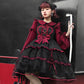 Wine Red Night Lolita Dress Set