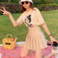 Milk Tea Plaid Skirt