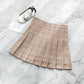 Milk Tea Plaid Skirt