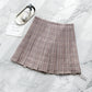 Milk Tea Plaid Skirt